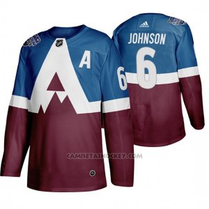 Camiseta Hockey Colorado Avalanche Erik Johnson 2020 Stadium Series Azul