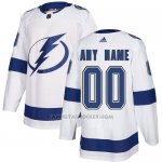 Camiseta Hockey Hombre Tampa Bay Lightning Segunda Personalizada Blanco