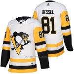 Camiseta Hockey Hombre Autentico Pittsburgh Penguins 81 Phil Kessel Away 2018 Blanco