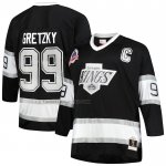 Camiseta Hockey Los Angeles Kings Wayne Gretzky Mitchell & Ness Big & Tall 199293 Blue Line Negro