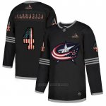 Camiseta Hockey Columbus Blue Jackets Harrington 2020 USA Flag Negro