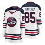 Camiseta Mujer Winnipeg Jets Mathieu Perreault Heritage Breakaway Blanco