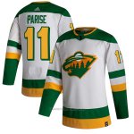 Camiseta Hockey Minnesota Wild Zach Parise Reverse Retro Autentico 2020 21 Blanco