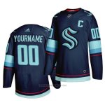 Camiseta Hockey Seattle Kraken Personalizada Primary Autentico Azul