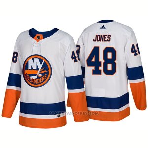 Camiseta Hockey Hombre New York Islanders 48 Connor Jones New Outfitted 2018 Blanco