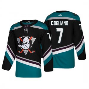 Camiseta Anaheim Ducks Andrew Cogliano Alternato 25th Aniversario Adidas Autentico Negro