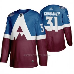 Camiseta Hockey Colorado Avalanche Philipp Grubauer 2020 Stadium Series Azul