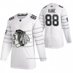 Camiseta Hockey Chicago Blackhawks Patrick Kane Autentico 2020 All Star Blanco