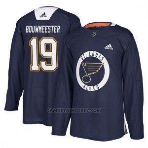 Camiseta St. Louis Blues Jay Bouwmeester New Season Practice Azul