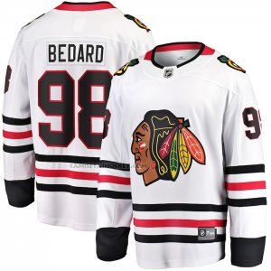 Camiseta Hockey Chicago Blackhawks Connor Bedard Segunda Breakaway Blanco