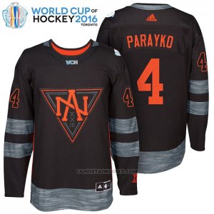 Camiseta Hockey America del Norte Colton Parayko 4 Premier 2016 World Cup Negro