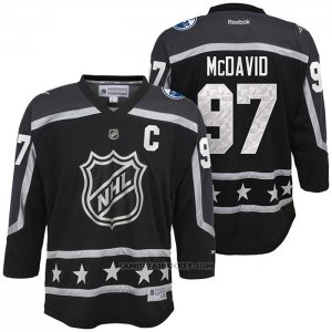 Camiseta Hockey Nino Edmonton Oilers Connor Mcdavid 97 2017 All Star Negro