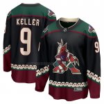 Camiseta Hockey Arizona Coyotes Clayton Keller Primera Premier Breakaway Negro