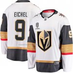 Camiseta Hockey Vegas Golden Knights Jack Eichel 2023 Stanley Cup Champions Segunda Breakaway Blanco