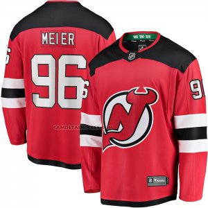 Camiseta Hockey New Jersey Devils Timo Meier Primera Breakaway Rojo