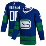 Camiseta Hockey Vancouver Canucks Personalizada Azul