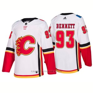Camiseta Hockey Hombre Calgary Flames 93 Sam Bennett Away Premier 2017-2018 Blanco