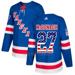 Camiseta Hockey Hombre New York Rangers 27 Mcdonagh Azul