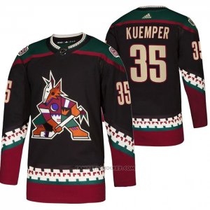 Camiseta Hockey Arizona Coyotes Darcy Kuemper Throwback Kachina Negro