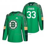 Camiseta Boston Bruins Zdeno Chara 2018 St. Patrick's Day Verde