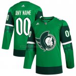 Camiseta Hockey Ottawa Senators 2023 St. Patrick's Day Autentico Personalizada Verde