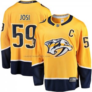 Camiseta Hockey Nashville Predators Roman Josi Primera Breakaway Oro