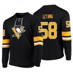Camiseta Pittsburgh Penguins Kris Letang Platinum Negro