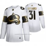 Camiseta Hockey Colorado Avalanche Philipp Grubauer Golden Edition Limited Blanco