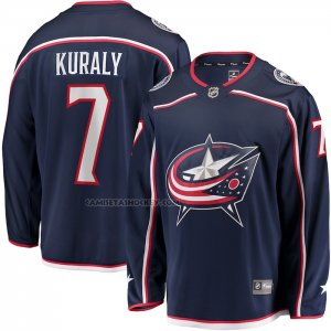 Camiseta Hockey Columbus Blue Jackets Sean Kuraly Primera Breakaway Azul
