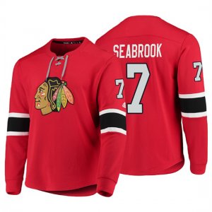 Camiseta Chicago Blackhawks Brent Seabrook Platinum Rojo