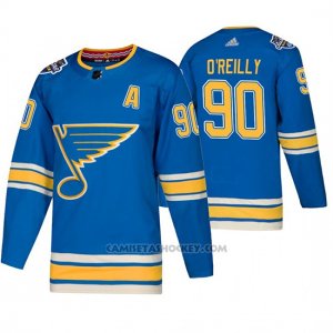 Camiseta Hockey St. Louis Blues Alternato Autentico Ryan O'reilly 2020 All Star Azul