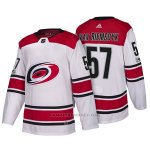 Camiseta Hockey Hombre Carolina Hurricanes 57 Trevor Van Riemsdyk New Season Team Road 2018 Blanco