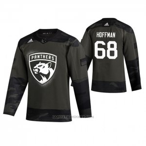 Camiseta Hockey Florida Panthers Mike Hoffman 2019 Veterans Day Camuflaje
