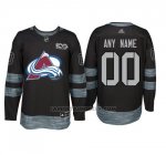 Camiseta Hockey Hombre Colorado Avalanche Personalizada Negro