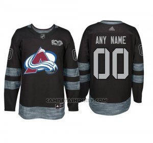 Camiseta Hockey Hombre Colorado Avalanche Personalizada Negro