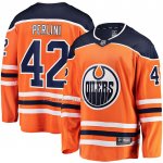 Camiseta Hockey Edmonton Oilers Brendan Perlini Primera Breakaway Naranja