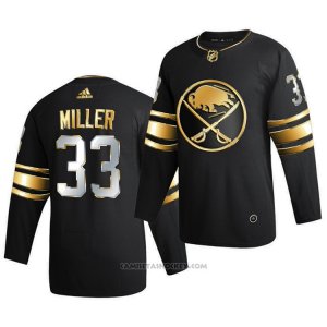 Camiseta Hockey Buffalo Sabres Colin Miller Golden Edition Limited Autentico 2020-21 Negro
