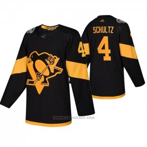 Camiseta Hockey Pittsburgh Penguins Justin Schultz Autentico 2019 Stadium Series Negro