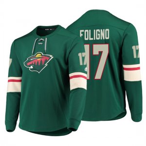 Camiseta Minnesota Wild Marcus Foligno Platinum Verde