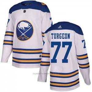 Camiseta Hockey Buffalo Sabres 77 Pierre Turgeon Autentico 2018 Winter Classic Blanco