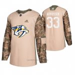 Camiseta Hockey Nashville Predators Viktor Arvidsson Veterans Day Camuflaje