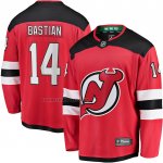 Camiseta Hockey New Jersey Devils Nathan Bastian Primera Breakaway Rojo