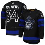 Camiseta Hockey Toronto Maple Leafs Auston Matthews Autentico Alterno Negro
