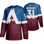 Camiseta Hockey Colorado Avalanche Philipp Grubauer 2020 Stadium Series Azul