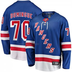 Camiseta Hockey New York Rangers Louis Domingue Primera Breakaway Azul