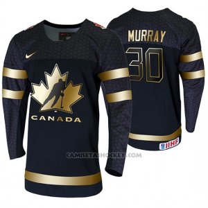 Camiseta Hockey Canada Matt Murray 2020 IIHF World Junior Championship Golden Edition Limited Negro