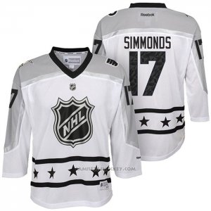 Camiseta Hockey Nino Philadelphia Flyers Wayne Simmonds 17 2017 All Star Blanco