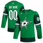 Camiseta Hockey Dallas Stars 2023 St. Patrick's Day Autentico Personalizada Verde