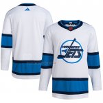 Camiseta Hockey Winnipeg Jets Reverse Retro Autentico Blank Blanco