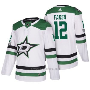 Camiseta Hockey Hombre Dallas Stars 12 Radek Faksa 2018 Blanco